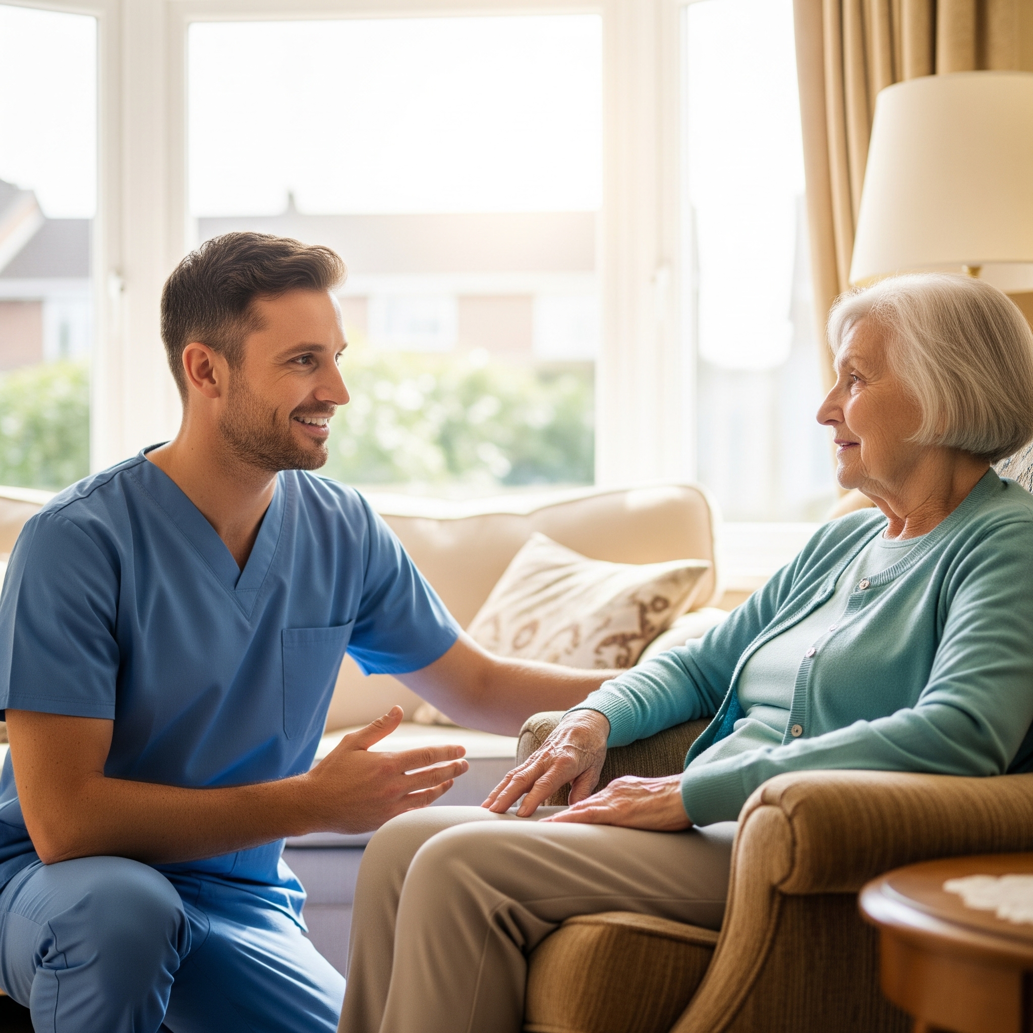 Nurse Visiting Elderly Woman